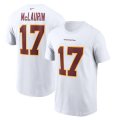 Wholesale Cheap Washington Redskins #17 Terry McLaurin Football Team Nike Player Name & Number T-Shirt White