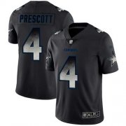Wholesale Cheap Nike Cowboys #4 Dak Prescott Black Men's Stitched NFL Vapor Untouchable Limited Smoke Fashion Jersey