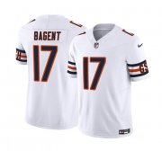 Wholesale Cheap Men's Chicago Bears #17 Tyson Bagent White 2023 F.U.S.E. Vapor Untouchable Limited Football Stitched Jersey