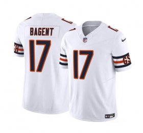 Wholesale Cheap Men\'s Chicago Bears #17 Tyson Bagent White 2023 F.U.S.E. Vapor Untouchable Limited Football Stitched Jersey