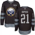 Wholesale Cheap Adidas Sabres #21 Kyle Okposo Black 1917-2017 100th Anniversary Stitched NHL Jersey