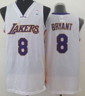 Wholesale Cheap Los Angeles Lakers #8 Kobe Bryant White Swingman Jersey