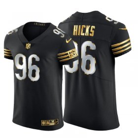 Wholesale Cheap Chicago Bears #96 Akiem Hicks Men\'s Nike Black Edition Vapor Untouchable Elite NFL Jersey
