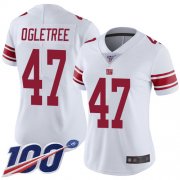 Wholesale Cheap Nike Giants #47 Alec Ogletree White Women's Stitched NFL 100th Season Vapor Limited Jersey