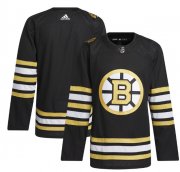 Cheap Men's Boston Bruins Blank Black 100th Anniversary Stitched Jersey