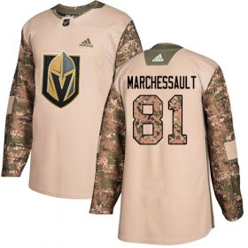 Wholesale Cheap Adidas Golden Knights #81 Jonathan Marchessault Camo Authentic 2017 Veterans Day Stitched Youth NHL Jersey