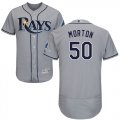 Wholesale Cheap Rays #50 Charlie Morton Grey Flexbase Authentic Collection Stitched MLB Jersey
