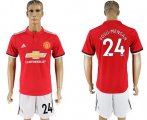 Wholesale Cheap Manchester United #24 Fosu-Mensah Red Home Soccer Club Jersey