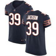 Wholesale Cheap Nike Bears #39 Eddie Jackson Navy Blue Team Color Men's Stitched NFL Vapor Untouchable Elite Jersey