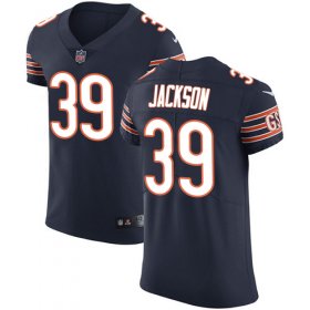 Wholesale Cheap Nike Bears #39 Eddie Jackson Navy Blue Team Color Men\'s Stitched NFL Vapor Untouchable Elite Jersey