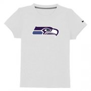 Wholesale Cheap Seattle Seahawks Sideline Legend Authentic Logo Youth T-Shirt White