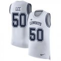 Wholesale Cheap Nike Cowboys #50 Sean Lee White Men's Stitched NFL Limited Rush Tank Top Jersey