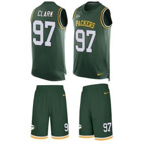 Wholesale Cheap Nike Packers #97 Kenny Clark Green Team Color Men\'s Stitched NFL Limited Tank Top Suit Jersey