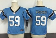 Wholesale Cheap Toddler Nike Panthers #59 Luke Kuechly Blue Alternate Stitched NFL Elite Jersey