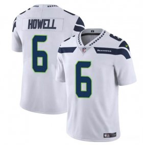Cheap Men\'s Seattle Seahawks #6 Sam Howell White Vapor Limited Football Stitched Jersey