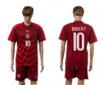 Wholesale Cheap Czech #10 Rosicky Red Home Soccer Country Jersey