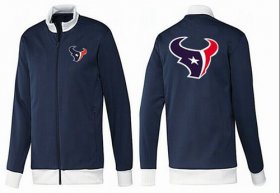 Wholesale Cheap NFL Houston Texans Team Logo Jacket Dark Blue_1