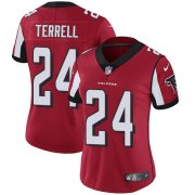 Wholesale Cheap Nike Falcons #24 A.J. Terrell Red Team Color Women's Stitched NFL Vapor Untouchable Limited Jersey