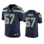 Wholesale Cheap Men's Seattle Seahawks #67 Charles Cross Navy Vapor Untouchable Limited Stitched Jersey