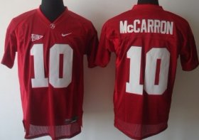 Wholesale Cheap Alabama Crimson Tide #10 A.J. McCarron Red Jersey