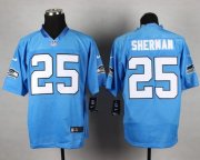 Wholesale Cheap Nike Seahawks #25 Richard Sherman Light Blue Men's Stitched NFL Elite Jersey