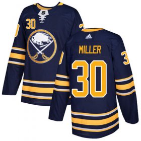 Wholesale Cheap Adidas Sabres #30 Ryan Miller Navy Blue Home Authentic Stitched NHL Jersey