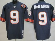 Wholesale Cheap Mitchell & Ness Bears #9 Jim McMahon Blue With Big Number Stitched Throwback NFL Jersey