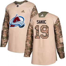 Wholesale Cheap Adidas Avalanche #19 Joe Sakic Camo Authentic 2017 Veterans Day Stitched Youth NHL Jersey