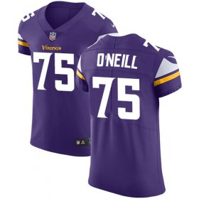 Wholesale Cheap Nike Vikings #75 Brian O\'Neill Purple Team Color Men\'s Stitched NFL Vapor Untouchable Elite Jersey