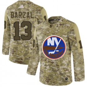 Wholesale Cheap Adidas Islanders #13 Mathew Barzal Camo Authentic Stitched NHL Jersey