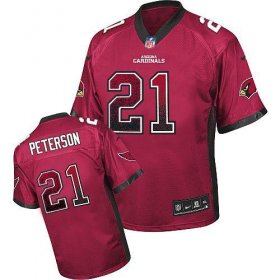 Wholesale Cheap Nike Cardinals #21 Patrick Peterson Red Team Color Men\'s Stitched NFL Elite Drift Fashion Jersey
