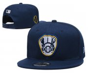 Wholesale Cheap Milwaukee Brewers Stitched Snapback Hats 005