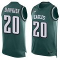 Wholesale Cheap Nike Eagles #20 Brian Dawkins Midnight Green Team Color Men's Stitched NFL Limited Tank Top Jersey