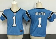 Wholesale Cheap Toddler Nike Panthers #1 Cam Newton Blue Alternate Stitched NFL Elite Jersey