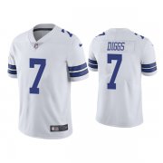 Wholesale Cheap Youth Dallas Cowboys #7 Trevon Diggs White Vapor Untouchable Limited Stitched Jersey
