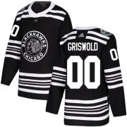Wholesale Cheap Adidas Blackhawks #00 Clark Griswold Black Authentic 2019 Winter Classic Stitched NHL Jersey