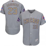 Wholesale Cheap Cubs #23 Ryne Sandberg Grey Flexbase Authentic 2017 Gold Program Stitched MLB Jersey