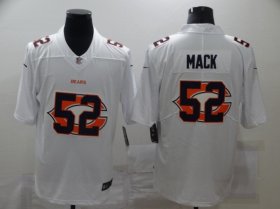 Wholesale Cheap Men\'s Chicago Bears #52 Khalil Mack White 2020 Shadow Logo Vapor Untouchable Stitched NFL Nike Limited Jersey