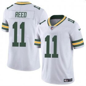 Cheap Men\'s Green Bay Packers #11 Jayden Reed White Vapor Untouchable Football Stitched Jersey
