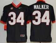 Wholesale Cheap Georgia Bulldogs #34 Herschel Walker 2014 Black Limited Jersey