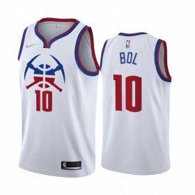 Wholesale Cheap Denver Nuggets #10 Bol Bol White NBA Swingman 2020-21 Earned Edition Jersey