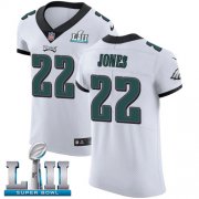 Wholesale Cheap Nike Eagles #22 Sidney Jones White Super Bowl LII Men's Stitched NFL Vapor Untouchable Elite Jersey