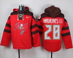Wholesale Cheap Nike Buccaneers #28 Vernon Hargreaves III Red Player Pullover NFL Hoodie