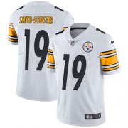 Wholesale Cheap Nike Steelers #19 JuJu Smith-Schuster White Men's Stitched NFL Vapor Untouchable Limited Jersey