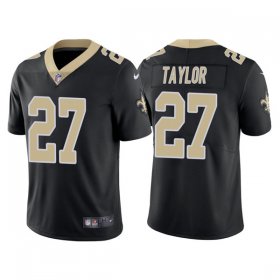 Wholesale Cheap Men\'s New Orleans Saints #27 Alontae Taylor Black Vapor Limited Stitched Jersey