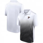 Wholesale Men's Atlanta Falcons White Black Iconic Parameter Sublimated Polo