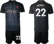 Wholesale Cheap Men 2020-2021 club Manchester City away 22 black Soccer Jerseys