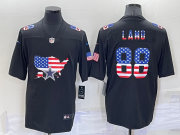 Wholesale Cheap Men's Dallas Cowboys #88 CeeDee Lamb 2022 USA Map Fashion Black Color Rush Stitched Nike Limited Jersey