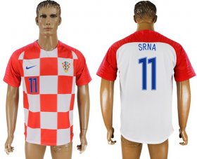Wholesale Cheap Croatia #11 Srna Home Soccer Country Jersey