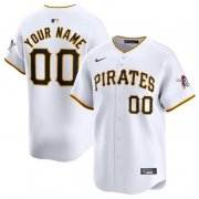 Cheap Men's Pittsburgh Pirates Active Player Custom White Home Limited Baseball Stitched Jersey